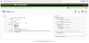 Plugin Backend Screenshot